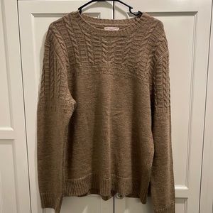 J. Crew Wallace & Barnes Shetland Wool Blend Cable Knit Sweater L